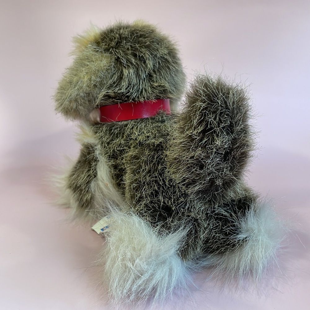 Vintage Tiere Mit Herz Plush Terrier Dog Stuffed Animal with Heart With Tag 8” - Picture 4 of 10